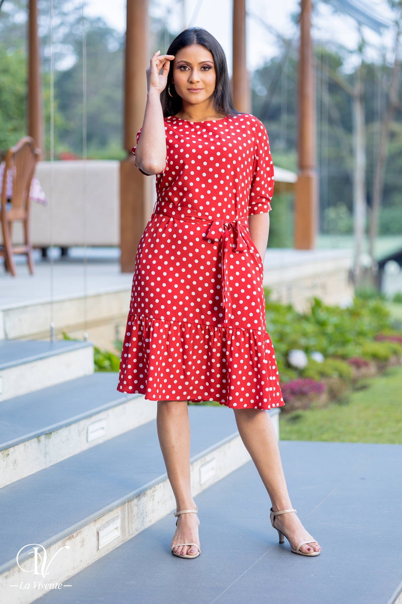 Polka dot dresses outlet for sale